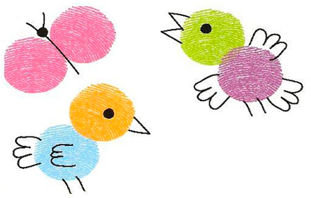 Jogo De Impressões Digitais Para Crianças. Pintura Com Dedos De Bebês E  Arte. Crianças Aprendendo a Desenhar a Atividade De Jardim Ilustração do  Vetor - Ilustração de papel, kindergarten: 254170185