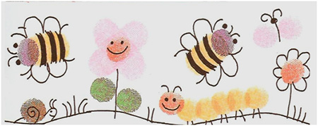 Jogo De Impressões Digitais Para Crianças. Uma Atividade Educacional  Divertida Para Crianças Aprendendo a Pintar Com Os Dedos. Liv Ilustração do  Vetor - Ilustração de folha, livro: 237215567