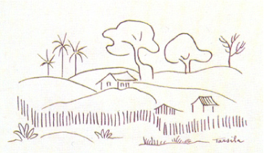 “Paisagem rural” – Tarsila do Amaral – 1925
